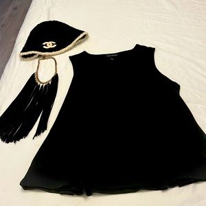 banana republic black top pre own